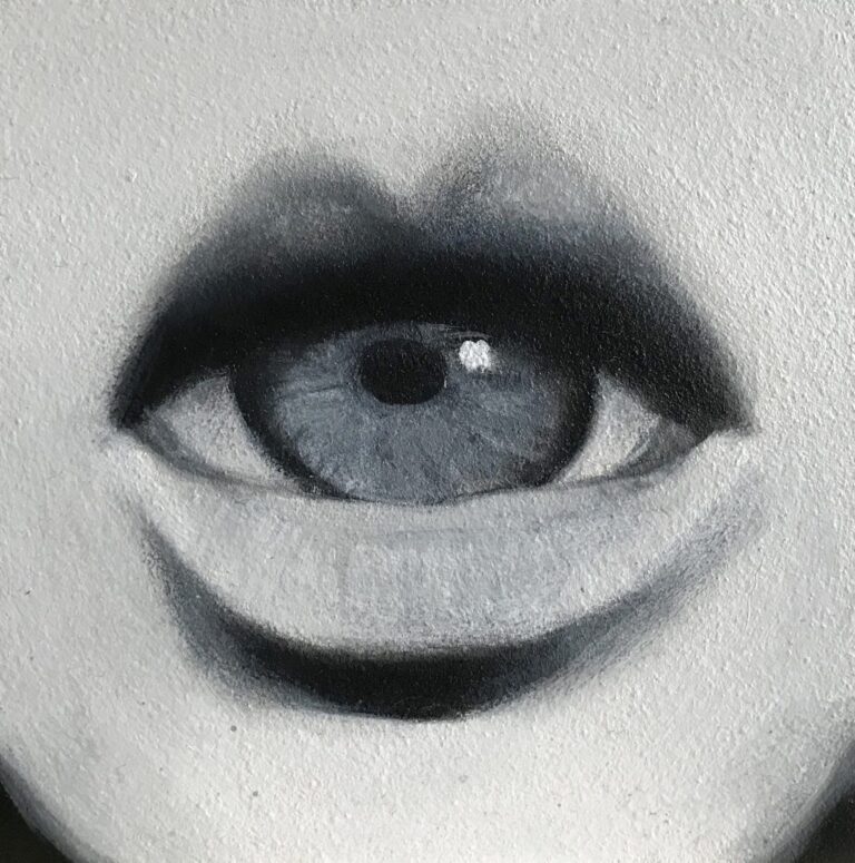 C- 2018, oilpaint on panel, 10 x 10 cm