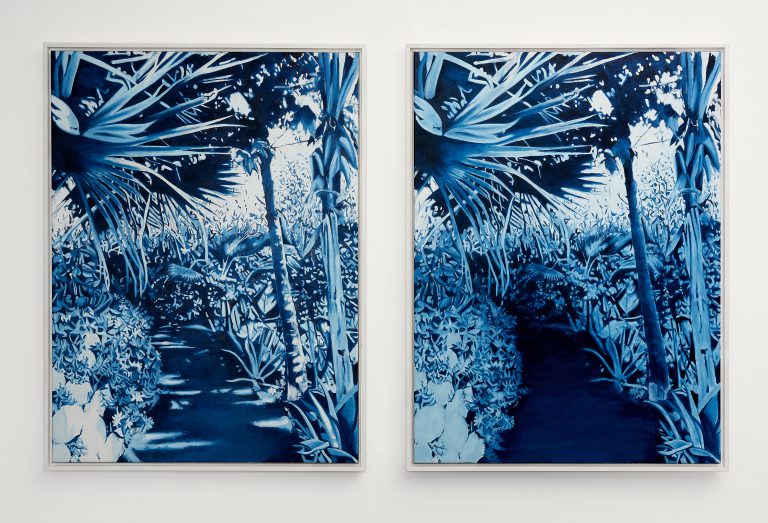 DUSK 1,2- 2019, oilpaint on canvas, 102 x 164 cm