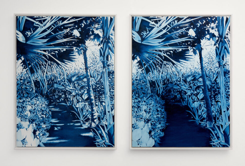 DUSK 1,2- 2019, oilpaint on canvas, 102 x 164 cm
