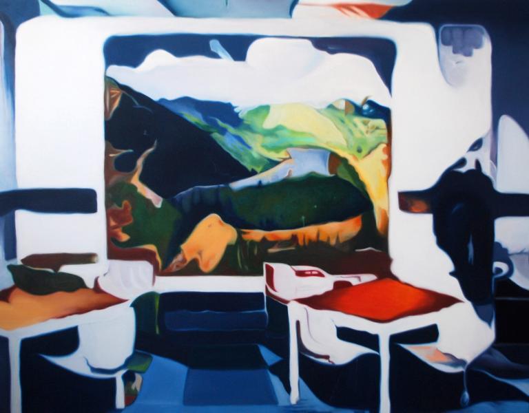 REFECTORY - 2019, oilpaint on canvas, 140 x 180 cm