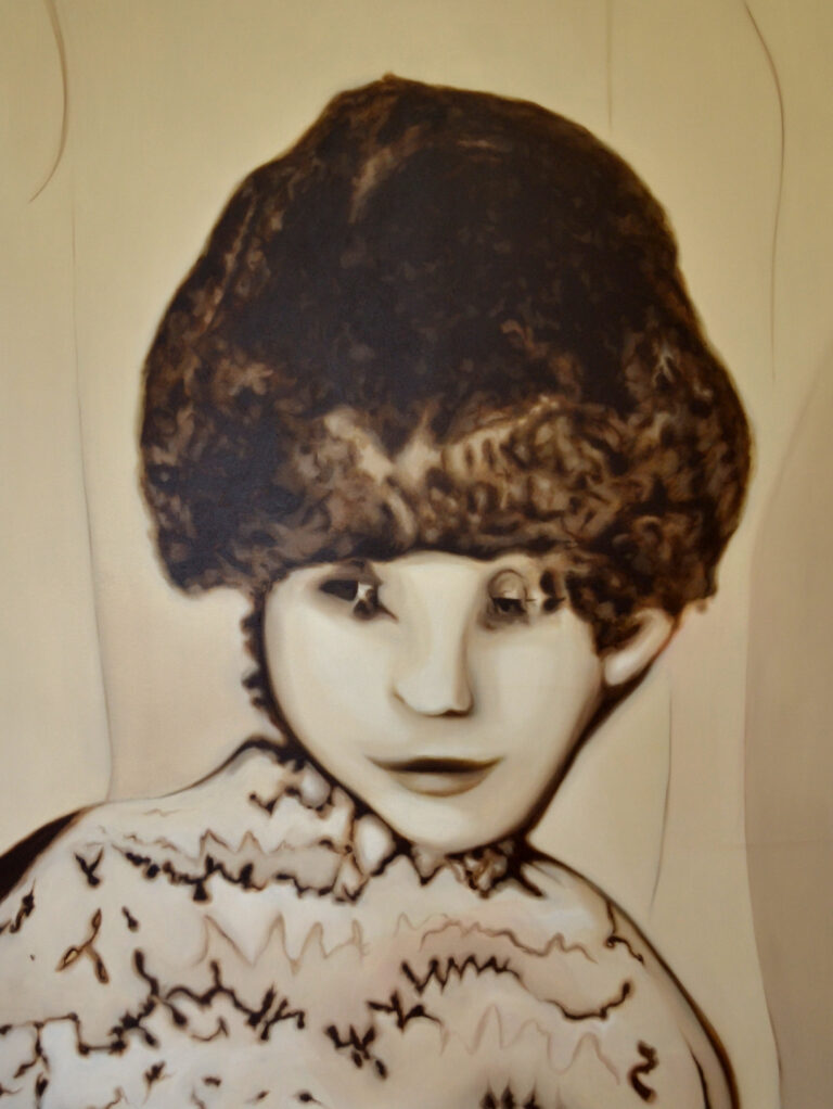 Probably a cat lying on top of a bed - 2022, 120 x 160 cm_oilpaint on canvas