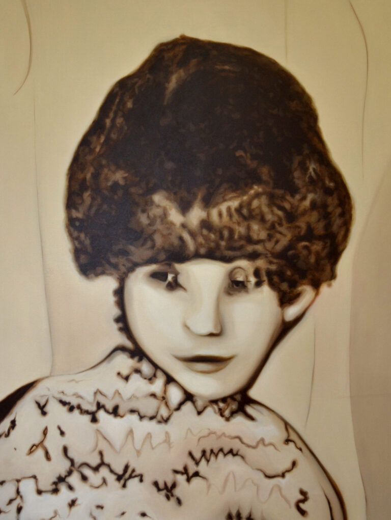 Probably a cat lying on top of a bed - 2022, 120 x 160 cm_oilpaint on canvas