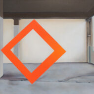 LOSANGE ROUGE (COLLABORATION)_80 x 120 cm_oilpaint on canvas_ORIGINE_Daniela Schwabe_2023